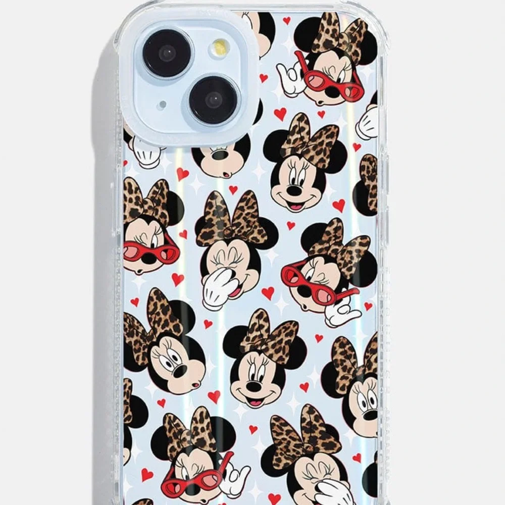 Disney Minnie Mouse Leopard Print Phone Case - Picture 3 of 5